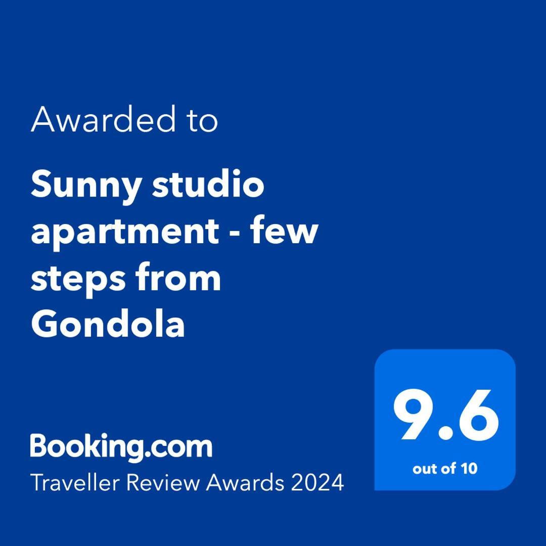 Sunny Studio Apartment - Few Steps From Gondola 반스코 외부 사진